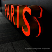 Energy Saving Advertising Custom 3D Channel Letter Sign LED Front And Back Illuminated Retail Led Letter Signage